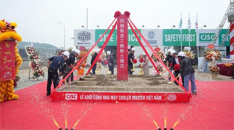 Taiwan’s Cooler Master holds a groundbreaking ceremony for its factory in Bac Ninh province, northern Vietnam, June 2024. Photo courtesy of CJSC.