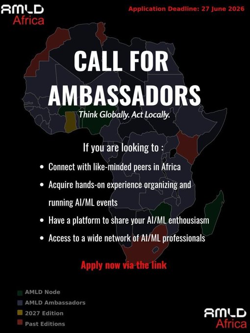 call-for-applications:-africa-machine-learning-and-deep-learning-(amld-africa)-ambassador-programme-–-apply-by-27-june-2026-–-global-south-opportunities