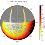 in-2026,-astronomer-samantha-lawler-and-two-colleagues-modelled-spacex’s-proposal-for-one-million-orbital-ai-data-centre-satellites-and-found-that,-if-they-are-launched-with-the-assumed-sizes-and-reflectivity,-naked-eye-satellites-could-outnumber-visible