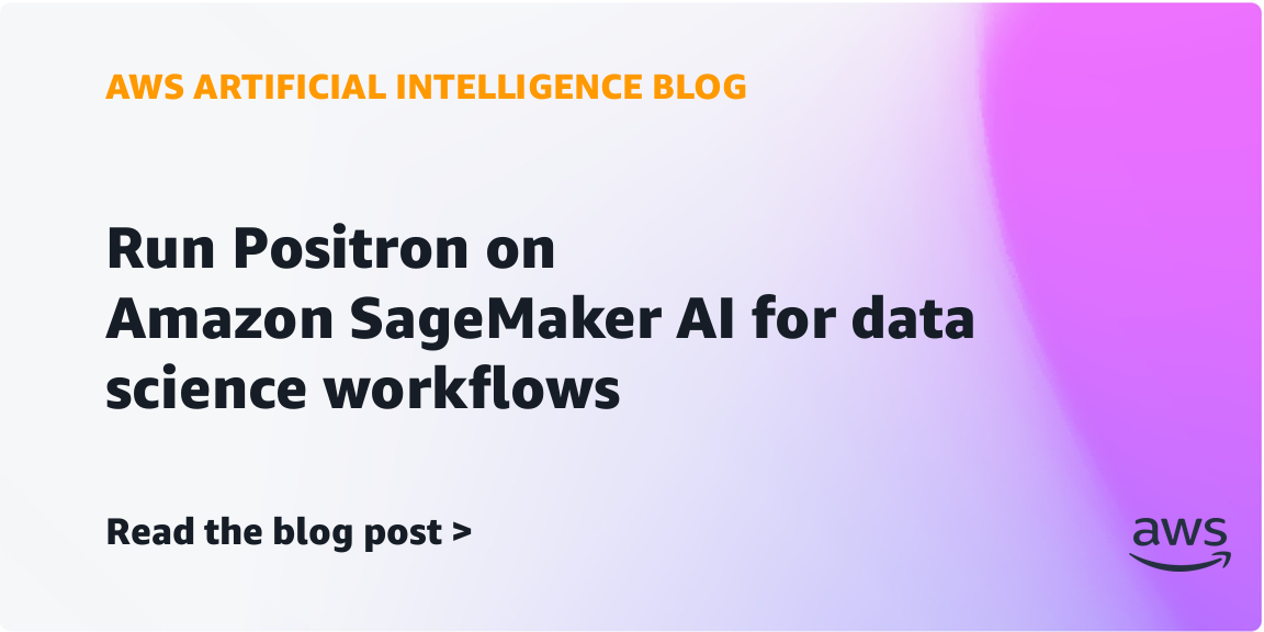 run-positron-on-amazon-sagemaker-ai-for-data-science-workflows-|-amazon-web-services